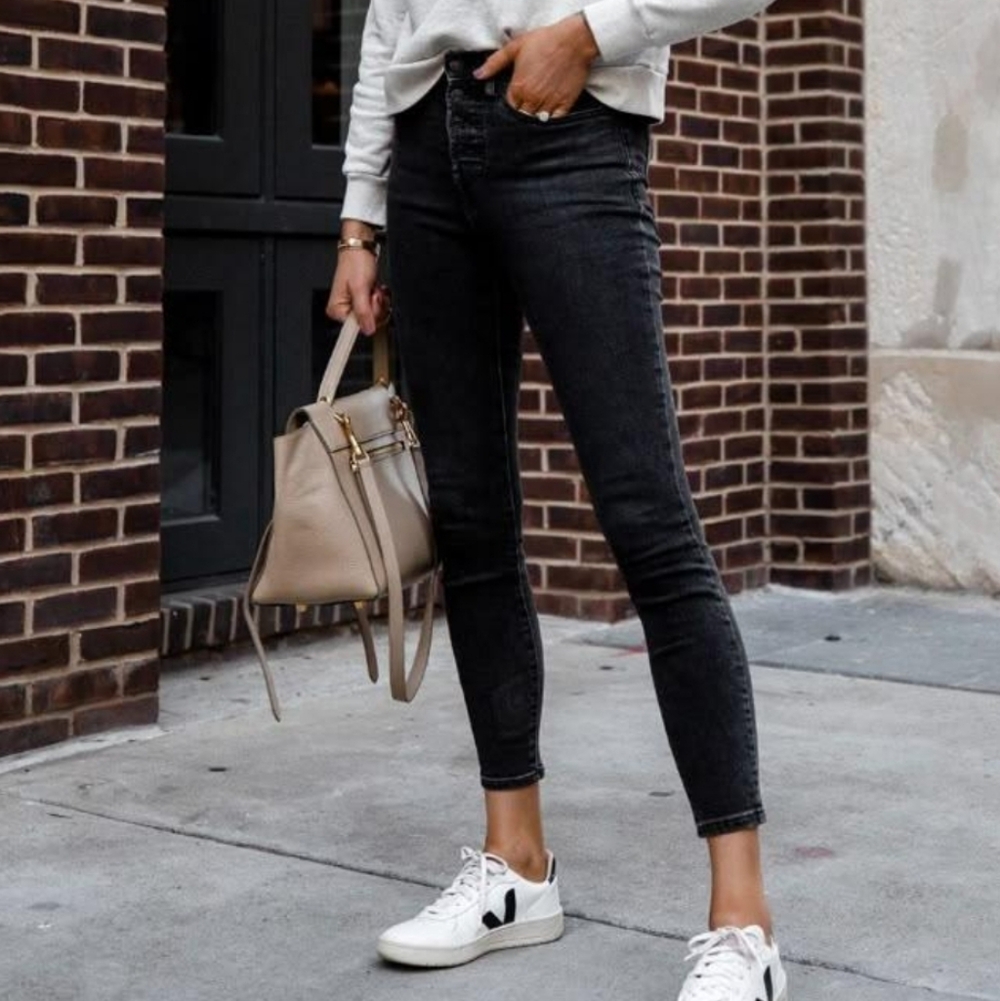 Raffaello Rossi by Schera Black Jeggings Skinny Stretch Pants Women’s Size 27